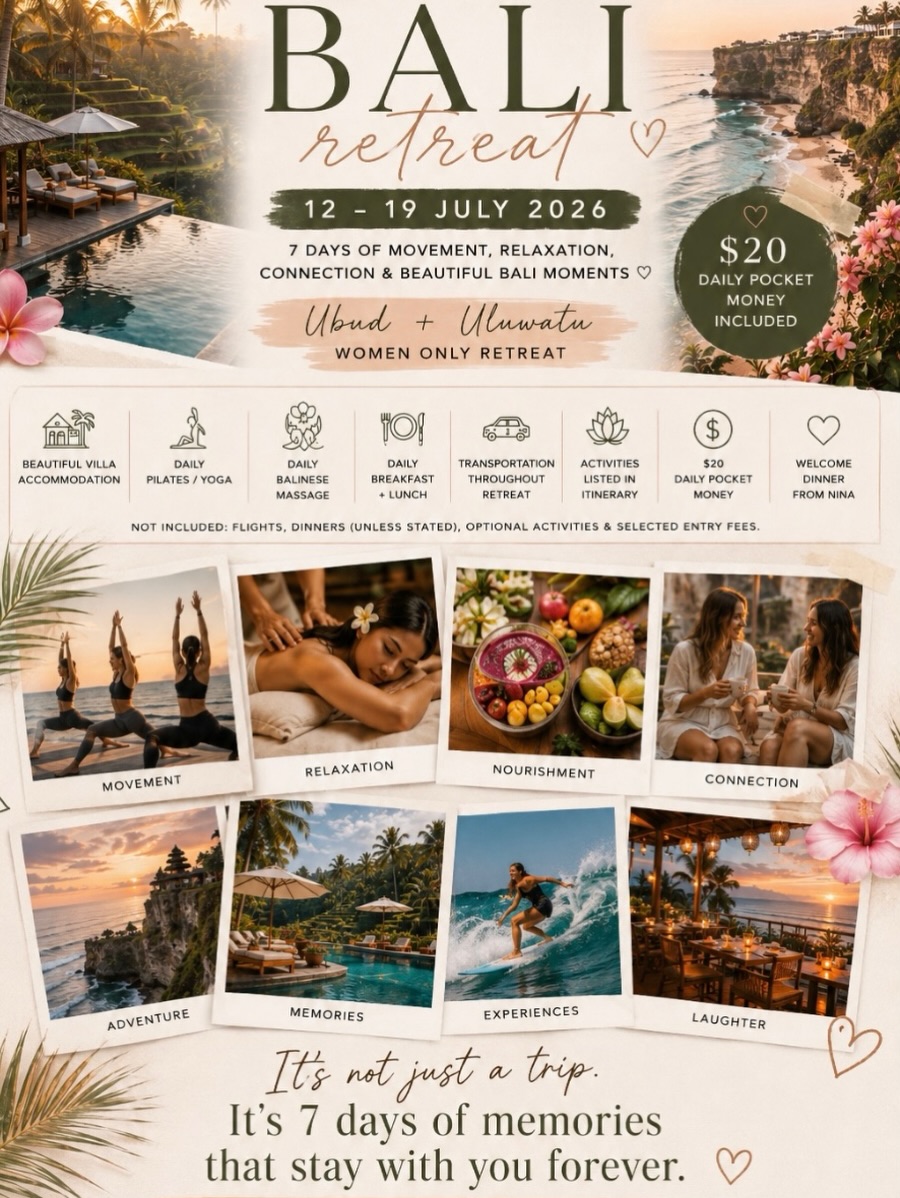 One of the reasons this retreat is so special to me…

I’m not just taking you to Bali. I’m bringing you into my culture. 🇮🇩🤍

As someone who is Indonesian and speaks fluent Indonesian, I’ve designed this experience with local knowledge, cultural understanding, and places I genuinely love.

So yes… there will be beautiful villas, massages, movement, sunsets and amazing food.

But there will also be something harder to explain…

The feeling of being looked after.
The comfort of travelling with someone who knows the language and culture.
The deeper, more authentic side of Bali beyond the Instagram highlights.

This is more than a retreat.

It’s an experience designed to become one of your favourite memories 🌴

DM or click the link on our Bio 🫶🏽 #baliretreat2026 #julybaliretreat #womenretreat #bali